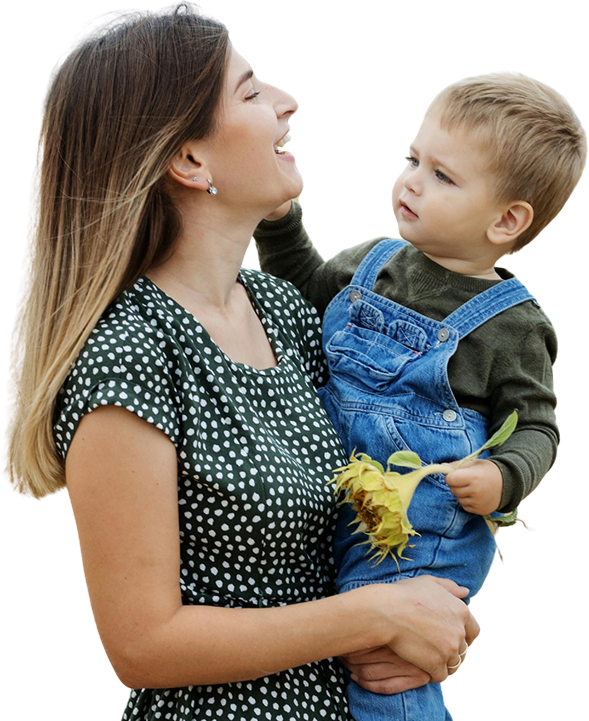 Mom with toddler