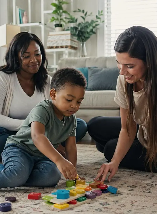 Family receiving support