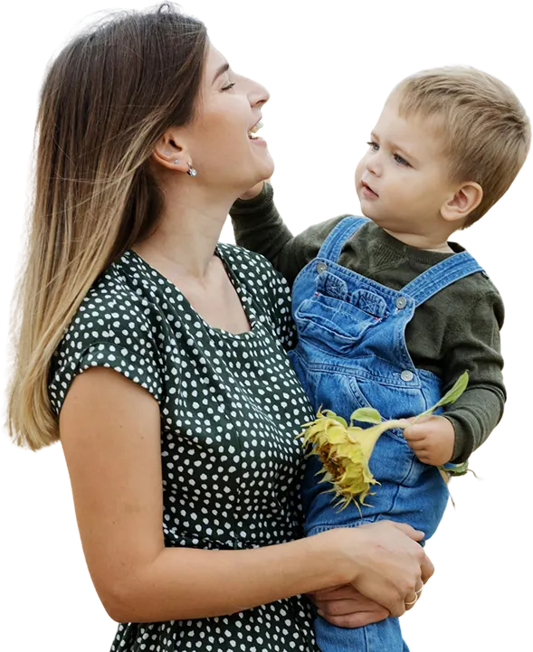 Mom with toddler